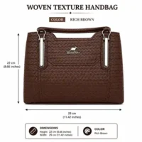 DSIAHA KULA HAND BAG IN RICH BROWN COLOR