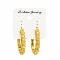 EARRING IN GOLD COLOR WITH GOLD PEARLS